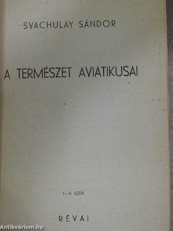 A természet aviatikusai