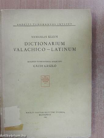 Dictionarium valachico-latinum (gótbetűs)