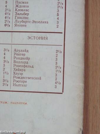 Sakk a Szovjetunióban 1954. (nem teljes évfolyam) (orosz nyelvű)