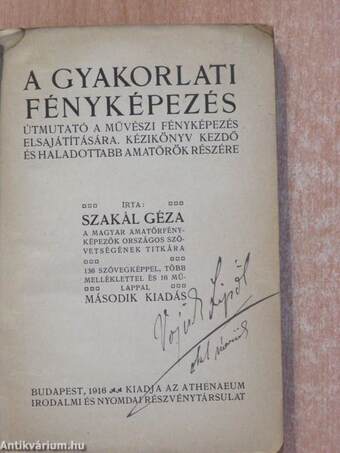 A gyakorlati fényképezés