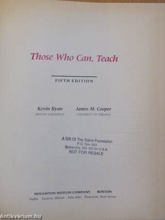 Those Who Can, Teach