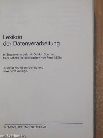 Lexikon der Datenverarbeitung