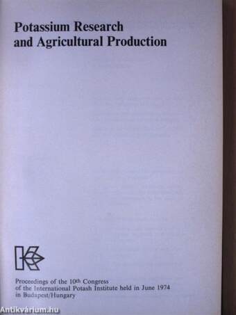 Potassium Research and Agricultural Production