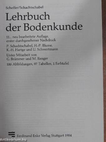 Lehrbuch der Bodenkunde