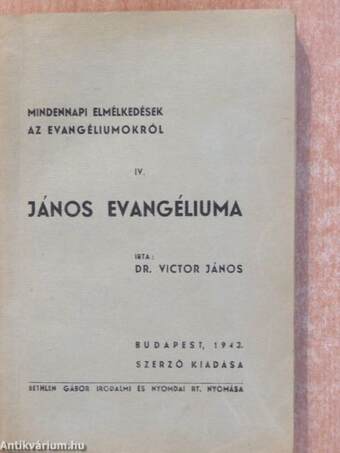 János evangéliuma