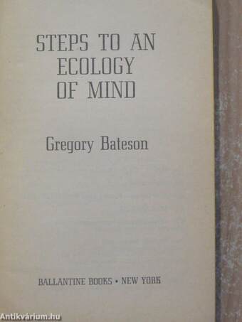 Steps to an Ecology of Mind