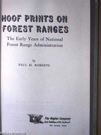 Hoof Prints on Forest Ranges