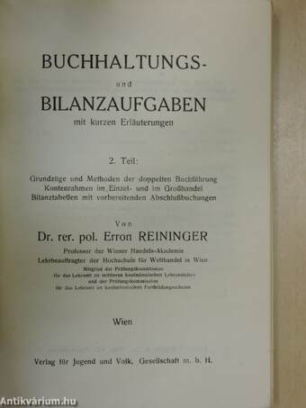 Buchhaltungs- und Bilanzaufgaben mit kurzen Erläuterungen 2.