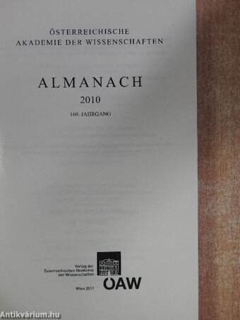 Österreichische Akademie der Wissenschaften Almanach 2010 - CD-vel