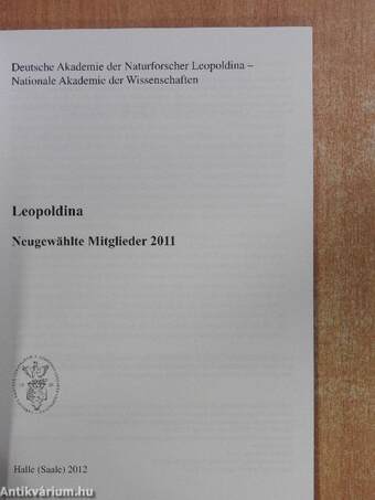 Leopoldina - Neugewählte Mitglieder 2011