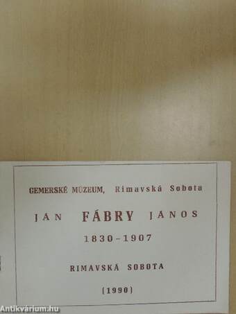 Ján Fábry János 1830-1907