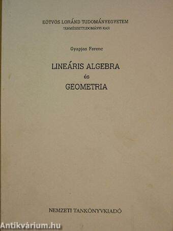 Lineáris algebra és geometria