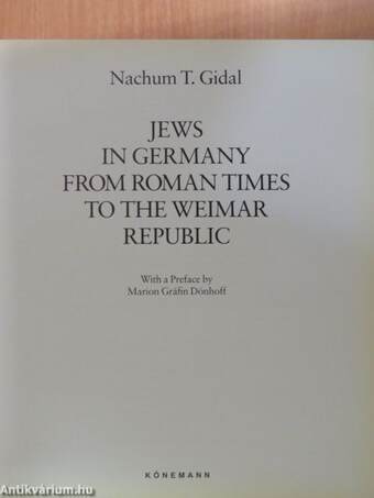 Jews in Germany from roman times to the Weimar Republic