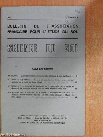 Science du Sol 1973/1