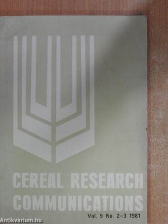 Cereal Research Communications Vol. 9 No. 2-3 1981