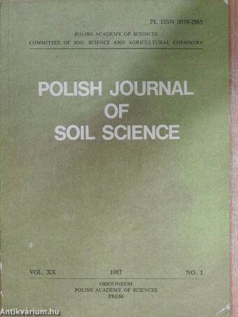 Polish Journal of Soil Science Vol. XX, No. 1, 1987