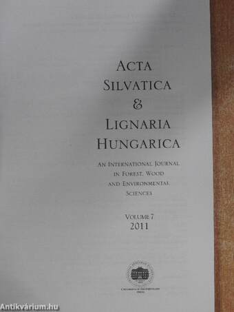 Acta Silvatica & Lignaria Hungarica 2011