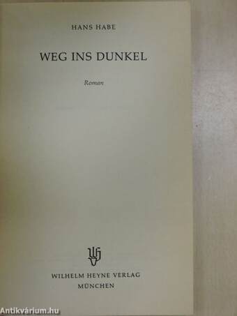 Weg ins Dunkel