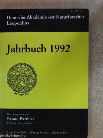 Deutsche Akademie der Naturforscher Leopoldina Jahrbuch 1992