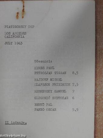 Piatigorsky Cup 1963./Piatigorsky Cup 1966.