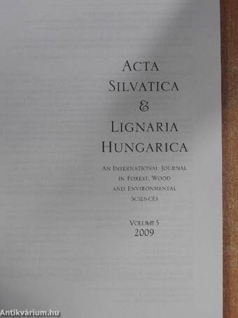 Acta Silvatica & Lignaria Hungarica 2009