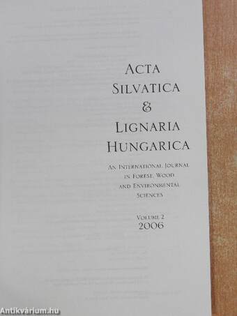 Acta Silvatica & Lignaria Hungarica 2006