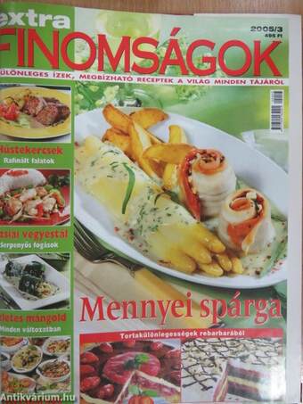 Extra Finomságok/Magyar Konyha/Príma Konyha Magazin 2005. (vegyes számok) (8db)