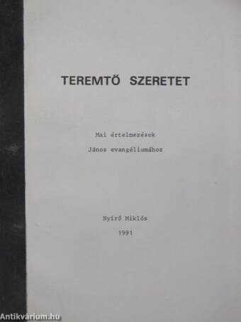 Teremtő szeretet