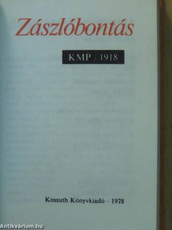 Zászlóbontás (minikönyv)/Zászlóbontás (minikönyv) (számozott)