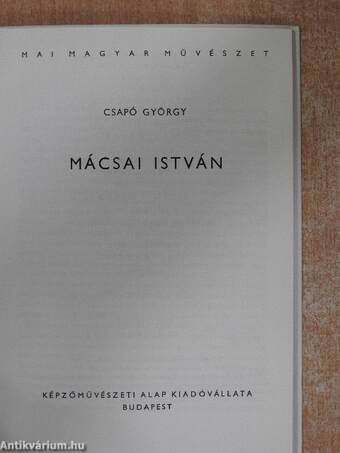 Mácsai István