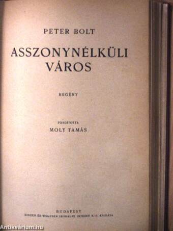 Patyolat/A szfinx/Asszonynélküli város