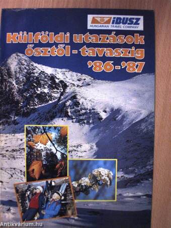 Külföldi utazások ősztől-tavaszig '86-'87