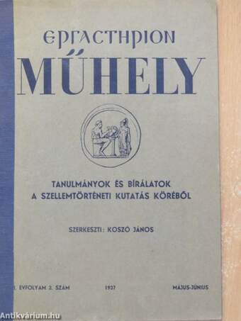 Ergasterion Műhely 1937. május-június