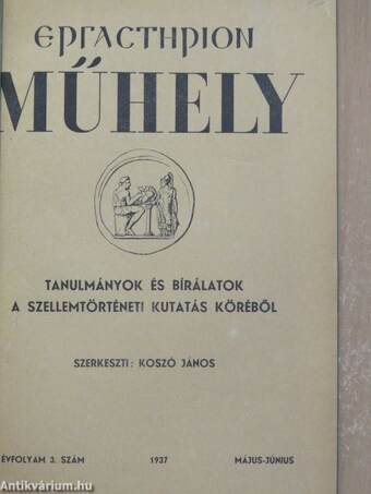 Ergasterion Műhely 1937. május-június