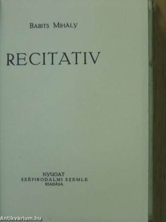 Recitativ (minikönyv)