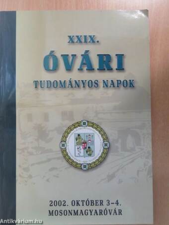 XXIX. Óvári Tudományos Napok