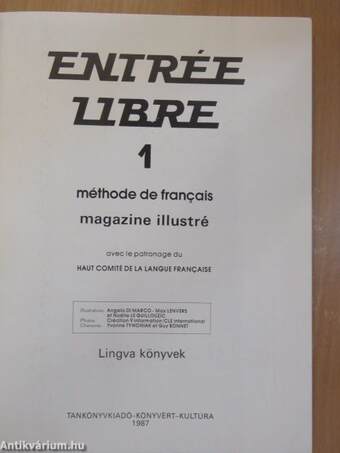 Entrée libre 1/I-II.