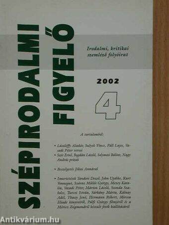 Szépirodalmi figyelő 2002/4.