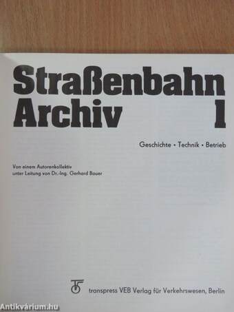 Straßenbahn Archiv 1