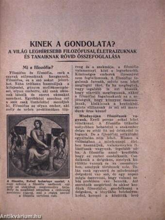 Kinek a gondolata?