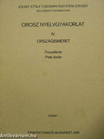 Orosz nyelvgyakorlat IV.