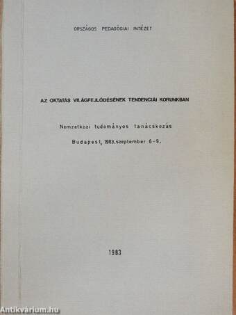 Az oktatás világfejlődésének tendenciái korunkban