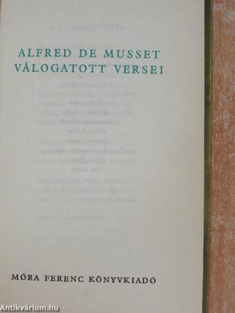 Alfred de Musset válogatott versei