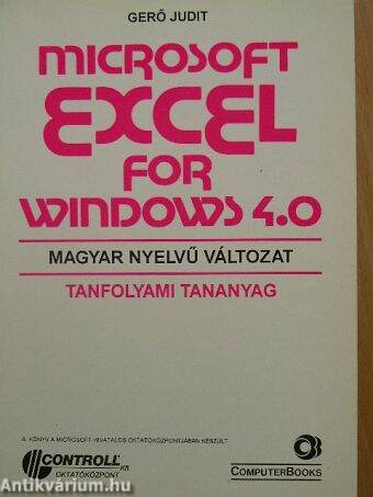 Microsoft Excel for Windows 4.0