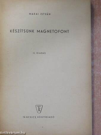 Készítsünk magnetofont