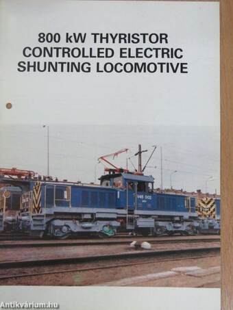 800 kW Thyristor Controlled Electric Shunting Locomotive