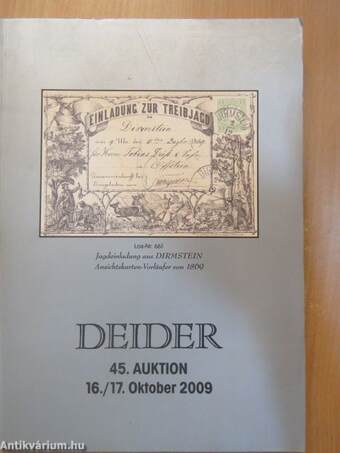 DEIDER 45. Auktion