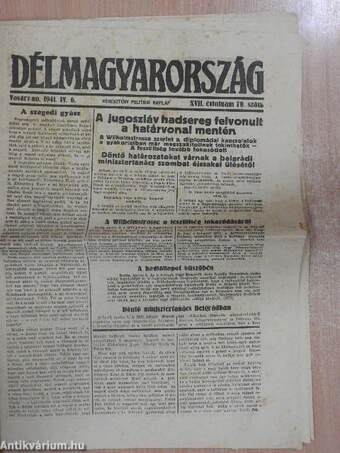 Délmagyarország 1941. IV. 6.