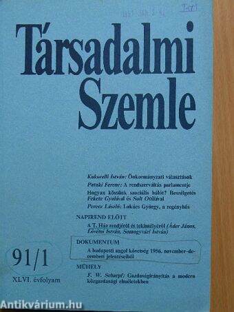 Társadalmi Szemle 1991. január