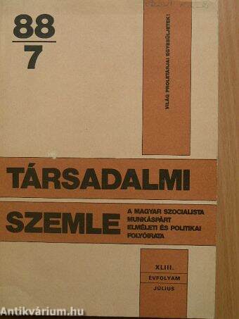 Társadalmi Szemle 1988. július